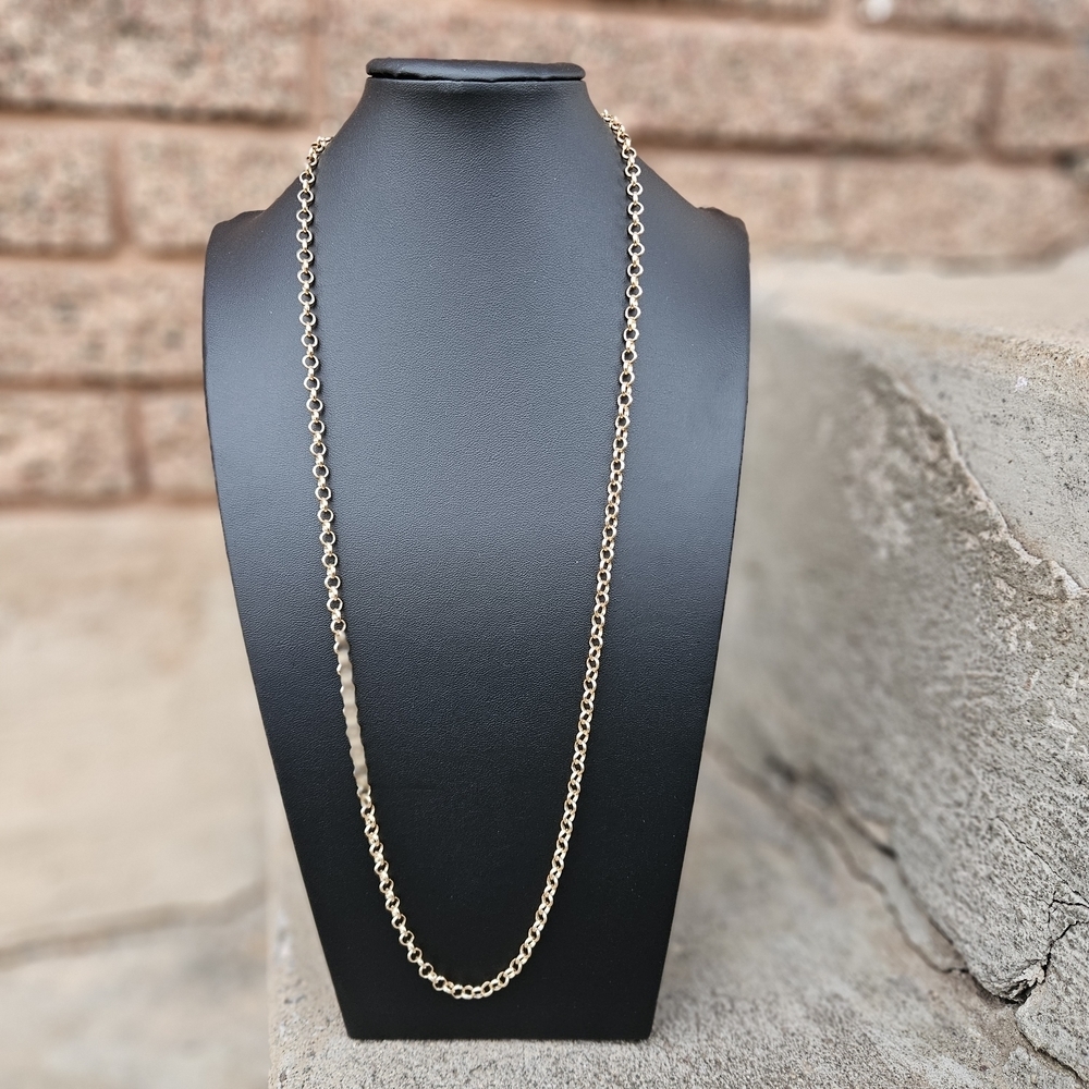 Maurices Gold Rolo Chain Necklace Long Layering Women's Jewelry